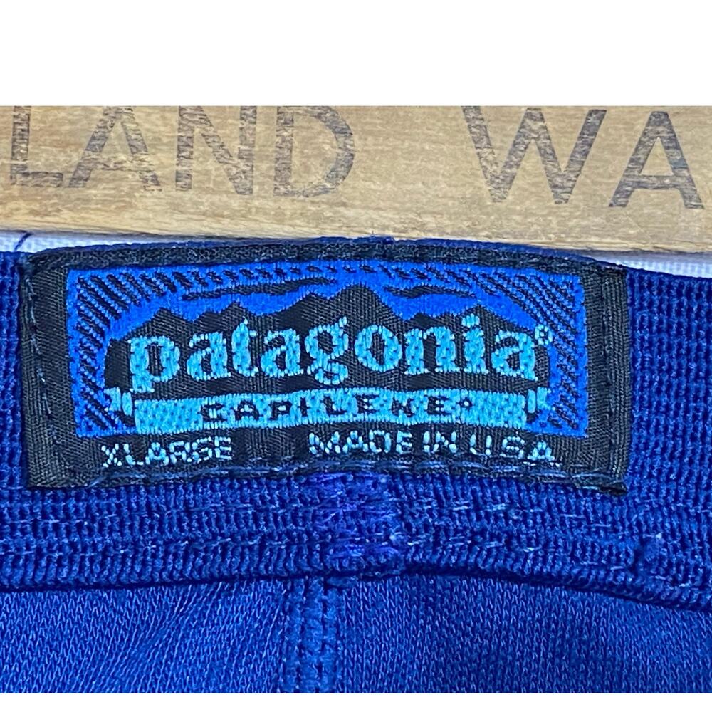 Vintage Patagonia Pants Mens Small Blue Capilene Base Layer Made In USA 90s